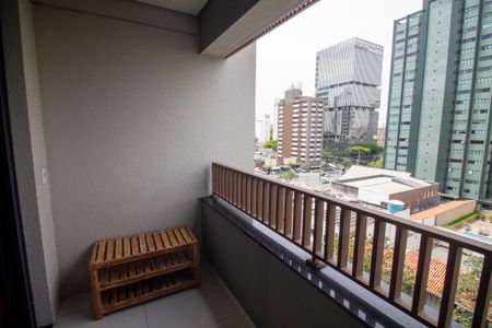 Varanda do Studio de kitnet/studio para alugar com 1 quarto, 30m² em Campo Belo, São Paulo