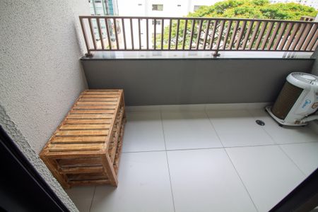 Varanda do Studio de kitnet/studio para alugar com 1 quarto, 30m² em Campo Belo, São Paulo