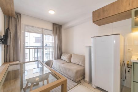 Sala de apartamento para alugar com 1 quarto, 28m² em Jardim Caravelas, São Paulo