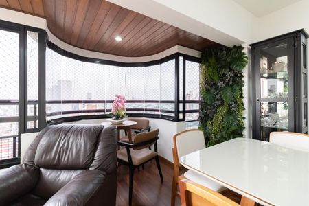 Varanda da Sala de apartamento à venda com 3 quartos, 124m² em Vila Santo Estéfano, São Paulo