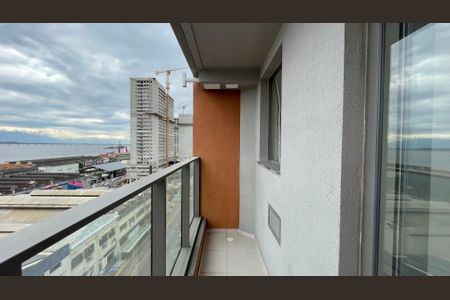Varanda da Sala de apartamento à venda com 2 quartos, 45m² em Santo Cristo, Rio de Janeiro