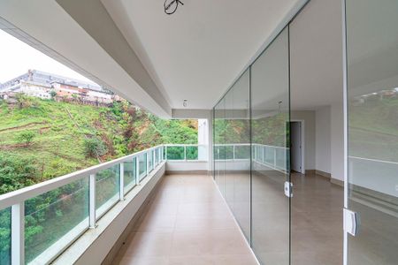 Varanda da Sala de apartamento para alugar com 4 quartos, 136m² em Luxemburgo, Belo Horizonte