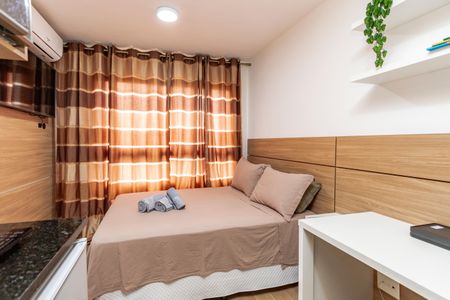 Banheiro de kitnet/studio à venda com 1 quarto, 23m² em Santo Amaro, São Paulo