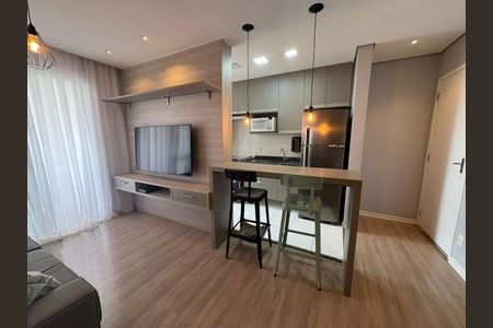 Sala de apartamento à venda com 1 quarto, 42m² em Fazenda Morumbi, São Paulo