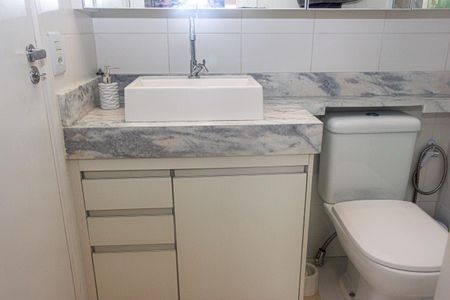 Banheiro da Suíte de apartamento para alugar com 1 quarto, 34m² em Jardim Taquaral, São Paulo