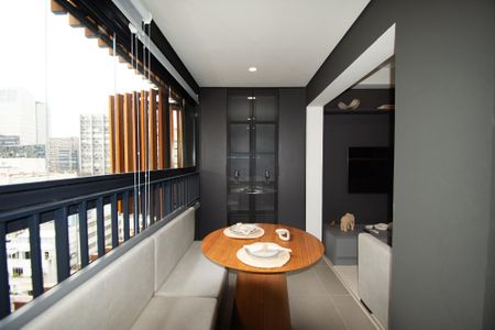 Sala de jantar de kitnet/studio à venda com 1 quarto, 35m² em Jardim Paulista, São Paulo