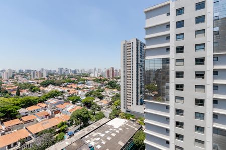 Vista da Varanda de apartamento à venda com 1 quarto, 30m² em Campo Belo, São Paulo