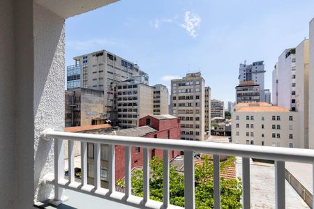 Varanda do Studio de kitnet/studio para alugar com 1 quarto, 21m² em Campos Elíseos, São Paulo