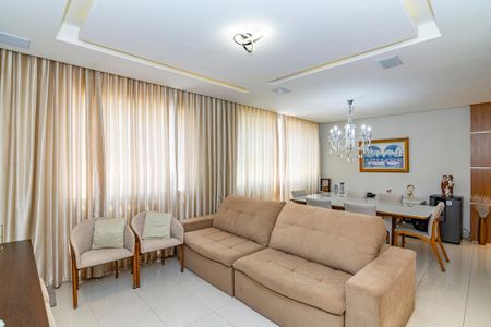 Sala de apartamento à venda com 4 quartos, 132m² em Buritis, Belo Horizonte