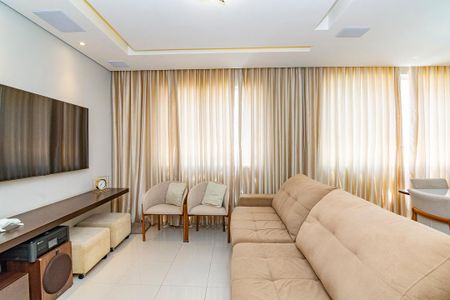 Sala de apartamento à venda com 4 quartos, 132m² em Buritis, Belo Horizonte