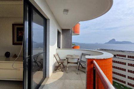 Varanda da Sala de apartamento à venda com 1 quarto, 120m² em Boa Viagem, Niterói