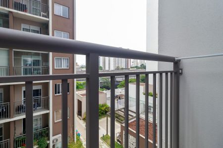 Sala - Varanda de apartamento para alugar com 1 quarto, 27m² em Jardim Caravelas, São Paulo