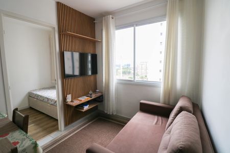 Sala / Cozinha de apartamento à venda com 1 quarto, 35m² em Santo Amaro, São Paulo