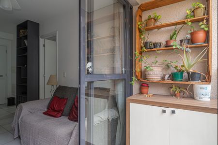 Varanda da Sala de apartamento para alugar com 1 quarto, 29m² em Bela Vista, São Paulo