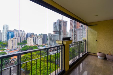 Varanda de apartamento para alugar com 3 quartos, 134m² em Brooklin, São Paulo