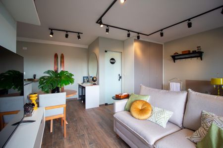 Sala  de apartamento para alugar com 1 quarto, 45m² em Jardim America, Sorocaba