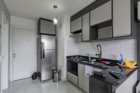 Sala e cozinha de apartamento à venda com 1 quarto, 24m² em Sacoma, São Paulo