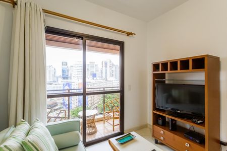 Sala de apartamento para alugar com 1 quarto, 42m² em Vila Nova Conceição, São Paulo