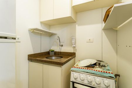 Cozinha de apartamento para alugar com 1 quarto, 42m² em Vila Nova Conceição, São Paulo