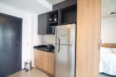 Cozinha de kitnet/studio à venda com 1 quarto, 40m² em Brooklin, São Paulo