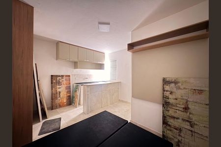 Sala/ quarto  de kitnet/studio para alugar com 1 quarto, 24m² em Parque das Nações, Santo André