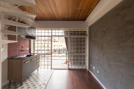 Sala/Cozinha de apartamento para alugar com 1 quarto, 40m² em Mercês, Curitiba