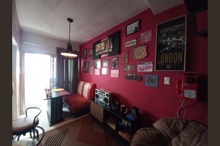 Sala de apartamento para alugar com 1 quarto, 60m² em Centro, São Vicente