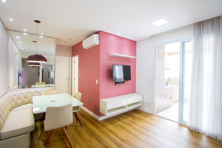 Sala de apartamento à venda com 2 quartos, 70m² em Jardim, Santo André