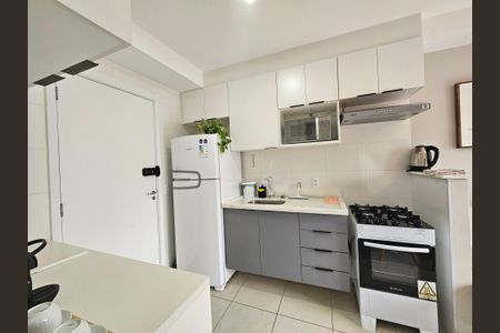 Cozinha - Armários de kitnet/studio para alugar com 1 quarto, 30m² em Jardim Caravelas, São Paulo