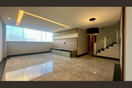 Sala  de apartamento à venda com 4 quartos, 210m² em Buritis, Belo Horizonte