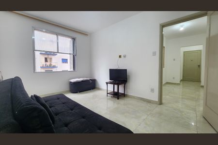 Sala de apartamento para alugar com 1 quarto, 40m² em Centro, Santos