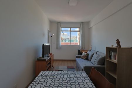 Sala de apartamento à venda com 1 quarto, 40m² em Carmo, Belo Horizonte