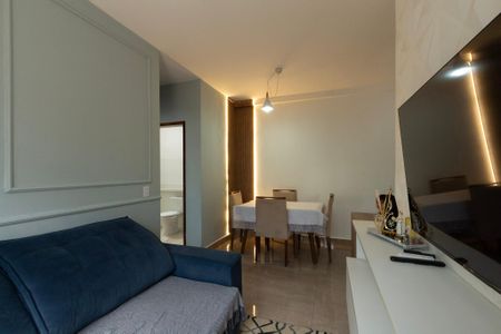 Sala de apartamento para alugar com 2 quartos, 96m² em Loteamento Dinora Rosa, Sorocaba