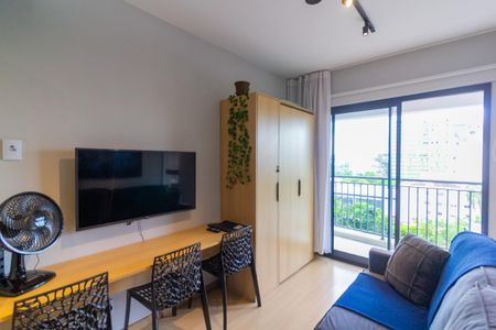 Sala de apartamento à venda com 1 quarto, 34m² em Santo Amaro, São Paulo