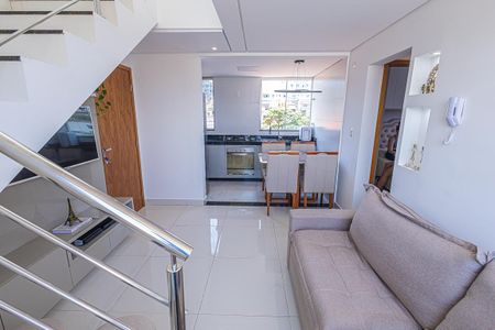sala de apartamento à venda com 2 quartos, 87m² em Santa Monica, Belo Horizonte