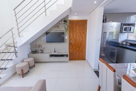 sala de apartamento à venda com 2 quartos, 87m² em Santa Monica, Belo Horizonte