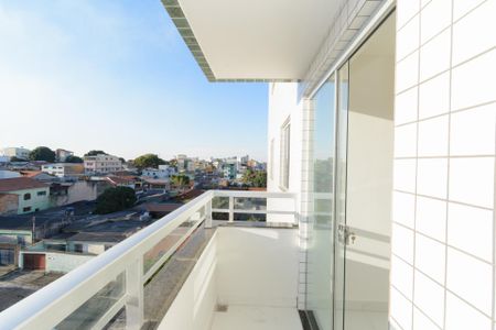Varanda da Sala de apartamento à venda com 3 quartos, 82m² em Santa Cruz Industrial, Contagem