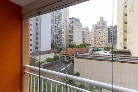 Varanda da Sala de apartamento para alugar com 2 quartos, 55m² em Campos Elíseos, São Paulo