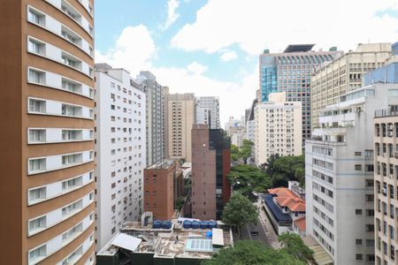 Varanda de kitnet/studio à venda com 1 quarto, 27m² em Jardim Paulista, São Paulo
