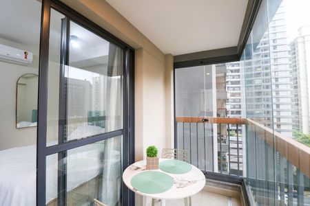 Varanda de apartamento para alugar com 1 quarto, 26m² em Brooklin, São Paulo