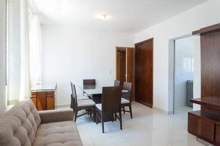 sala de apartamento à venda com 2 quartos, 64m² em Sion, Belo Horizonte