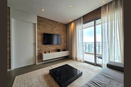 Sala de apartamento para alugar com 1 quarto, 72m² em Vila Nova Conceição, São Paulo