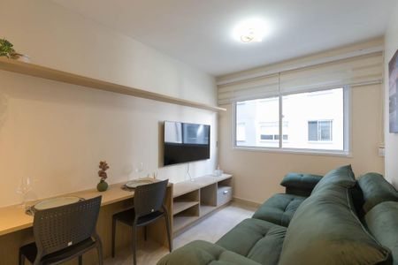 Sala de apartamento para alugar com 1 quarto, 25m² em República, São Paulo