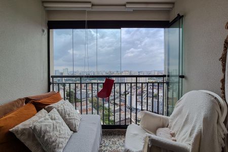 Varanda da Sala de apartamento à venda com 2 quartos, 54m² em Jardim Olavo Bilac, São Bernardo do Campo