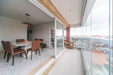 Varanda da Sala de apartamento à venda com 3 quartos, 132m² em Vila América, Santo André