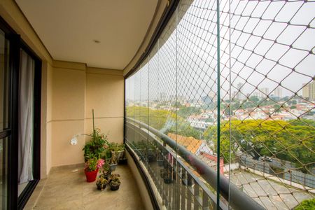 Varanda da sala de apartamento para alugar com 3 quartos, 114m² em Jardim, Santo André