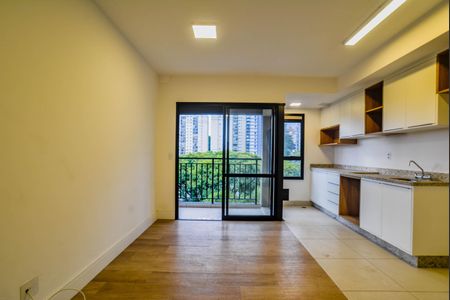 Sala de apartamento para alugar com 1 quarto, 42m² em Campestre, Santo André