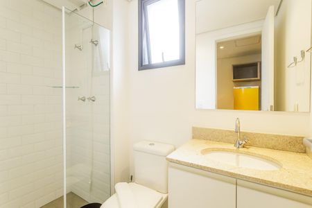 Banheiro de kitnet/studio para alugar com 1 quarto, 26m² em Vila Olímpia, São Paulo