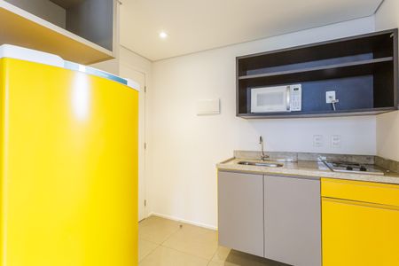 Cozinha de kitnet/studio para alugar com 1 quarto, 26m² em Vila Olímpia, São Paulo