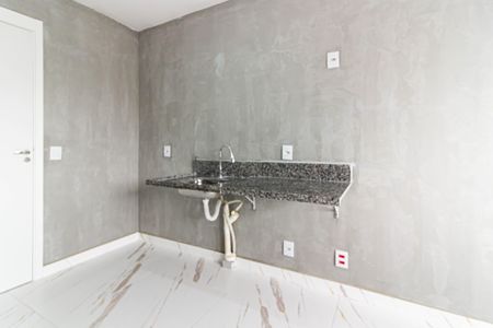 Cozinha de apartamento para alugar com 1 quarto, 25m² em Barra Funda, São Paulo